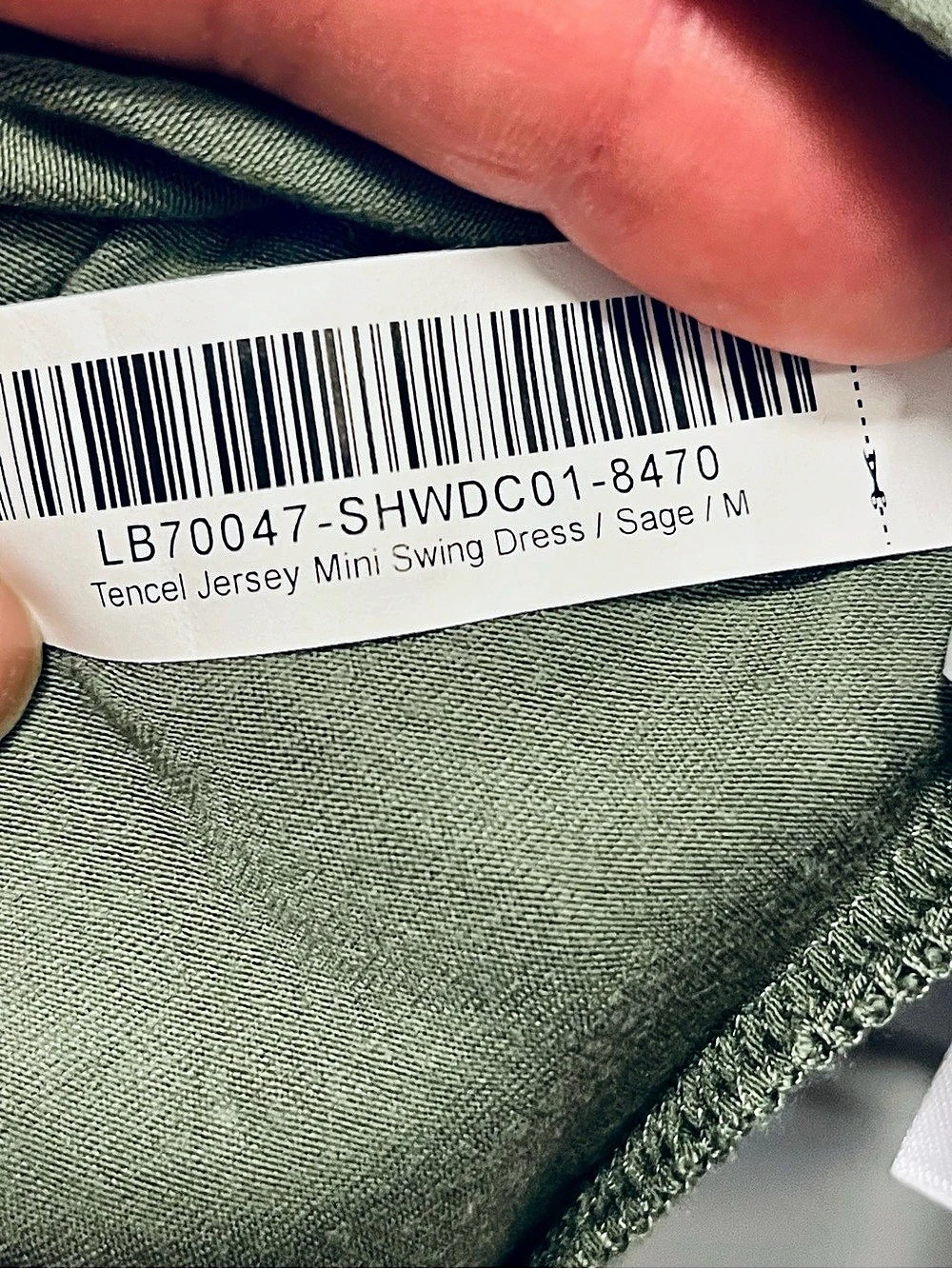 Quince Tencel Jersey Sleeveless Swing Dress in Sage Green Size Medium Travel!! - Picture 4 of 8